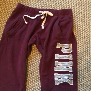 Victorias Secret Pink sweat pants, size S